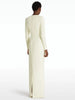High Street Designer Vestido Women's Diamonds Beaded Chains Long Maxi Dress