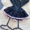 Women's Sexy Dress Lace Bow Decoration Design Slim Sexy Comfortable Dress Party Hotsweet Mini Dress