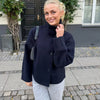 Elegant Solid Stand Collar Short Coat Women Casual Loose Button Full Sleeve Outwear Autumn Winter Streetwear