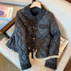 Autumn and Winter Women's Elegant Cotton Clothes with Small Fragrance Design Thickened Warm Parker Coat