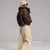 Lagabogy Winter Puffer Jacket Women Short 90% White Duck Down Coat Female Streetwear Warm Parkas Removable Sleeves Outwear