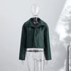 Lapel Long Sleeve Faux Leather Jacket Women Street Turn-down Collar Single Breasted Loose Coats Chic Lady Jackets Outerwears