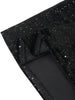 Women Glitter Dress Elegant Black Fishtail Sequin Maxi Dresses Vintage Ruffle Sleeve Party Celebrity Wedding Guest Dresses Robe