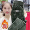 Women Warm Spring Winter Button Pockets Ruffles Vintage Big Large Plus Sizes Casual Party Loose Pant