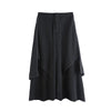 Korean Woman Pants Black Loose False Two-piece Wide Legs Pants Ladies Casual Streetwear Hurajuku Trousers Ladies