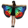 1pc Womens Butterfly Wings Polyester Butterfly Cape for Stage Dress-up Shawl Cloak Fancy Dress Costume 150x70cm