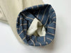 Retro Patchwork Stripes Women's Mid-Length Polo Collar Single-Button Coat Spring Korean Style Oversize Coats