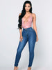 Women’s Skinny Jeans Pants Vintage Denim Jeans Women Stretch Trousers streetwear Straight Leg Wrap Hips Jeans