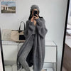 Women Long Cardigan Spring Knitted Loose V-neck Autumn Winter Elegant Sweet Outerwear Ladies Sweater Coat Soft Jacket Y2K