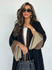 Middle Eastern Loose Abaya Muslim Full Sleeve Open Front Abayas Elegant Kaftans Women Jilbabs Arabian Islamic Maxi Dresses