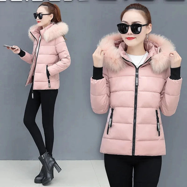 Women's Winter Parka Coat Korean Version Loose Lady Cotton Padded Outerwear Temperament Casual Ladies Down Cotton Jacket