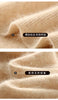 Selling 100% Mink Cashmere Knitted Women's High Neck Pullover Dress Sweater Slim Fit Solid Color Long Women's Dress