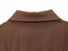 Zerains Autumn women's clothing temperament casual style lace up decoration lapel with belt Midi dress