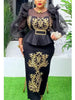 Plus Size Evening Dresses for Women African Sequin Gown Elegant Spring Wedding Party Long Dress Ankara Ladies Clothing