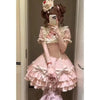 Japanese Sweet Lolita Kawaii Short Dress Women Pink Princess Y2k Bow Ruches Slim Dresses Female Korea Style Design Chic Outfits