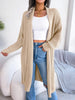 Women's Solid Color Shawl Collar Knit Cardigan Sweater for Autumn Winter Casual Vacation Coat