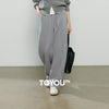 Women's Casual Pants Winter Cashmere-like Fleece-lined Tapered Thick Warm Trousers