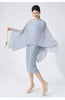 Pleated Shawl Coat For Women Slash Neck Solid Color Headcloth Scarf Versatile Coats Spring 2Z2603