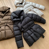 Winter Women's Down Jackets Ultra Light Warm Cusual Coat Female Puffer Jacket With Belt Plus Size Hooded Short Parka
