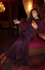 Hollow Out Long Sleeve Sexy Maxi Dress Women Gown Elegant O Neck Draped Ruched Bodycon Club Party Long Dress
