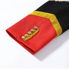 Napoleon Golden Short Jacket Women Vintage Stand Collar Long Sleeve Cropped Jackets Autumn Lady Outwear High Street