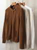100% pure cashmere cardigan women's winter coat thickened loose knit sweater coat
