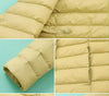 Woman Ultra Light Duck Down Inner Liner Soft Matte Fabric Jacket Lightweight Coat Female