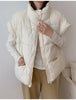 Autumn Winter Simplicity Comfortable Women's Cotton Vest Temperament Versatile Ladies Down Cotton Waistcoat Jackets