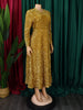 Vintage Sequin Women Church Swing Dresses Long Sleeve O-Neck High Waist Elegant Glitter Banquet Party Evening Dress