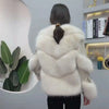 Winter Imitation Fox Fur Short Young Coat Temperament Motorcycle style fur Coats Warm Female Parkas