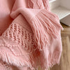 Autumn Winter Women Knitted Cape Shawl Wrap Cloak Ethnic Hooded Poncho Hoody Jumper Sweater Tassels Echarpe Blanket