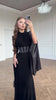Spring Wine Red Stand Collar Long Sleeve Slim Fit Slit Long Dress Women Elegant Temperament Flowy Gown