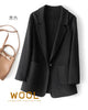 Women's Coat Pure Wool Plaids and Tweedst Camel Women's Coat Elegant Trench Coat