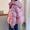 Parkas Women's Jacket Korean Autumn Winter Loose Hooded Thicken Warm Short Down Cotton Padded Coats Female Tops