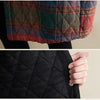 Winter Women's Clothing Hooded Padded Jacket Parka Korean Plus Size Plaid Mid-length Coat Jacket Keep Warm Loose Leisure
