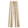 Women's Cashmere Pants 100% Merino Wool Broadfoot Pants Women's Knit Loose Knit Pants Fall/Winter Women's Thick Pants