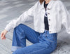 Spring Autumn Short Jeans Jacket For Women Casual Loose Long Sleeve Denim Coat Ladies Single Breasted Jeans Outwear Tops