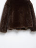 Casual Brown Thick Fur Jackets Women Long Sleeve V Neck Autumn Winter Faux Fur Coats Streetwear Outwears