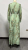 Pastoral V-neck Long Sleeve Dress Printed Selling Storm in Europe And America West Asia Style for Women