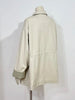 Casual Stand-up Collar Safari Style Mid-length Coat for Women A-line Pleated Waist Spring and Autumn Trench