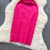 Chic Pearl Design Knitted Women Dress Sexy Wrap Hips Bodycon Party Dress Basic Fall Streetwear Outfits Vestido