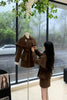 French Casual Retro Tweed Two Piece Set Women Autumn Winter Slim Double Breasted Cape Coat + Belted Skirt Elegant Vintage Outfit