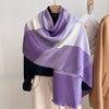 Plaid Scarf Winter Warm Cashmere Women Long Pashmina Foulard Female Scarves Lady Tassel Shawl Wraps Travel Poncho Blanket