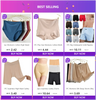 1PC Womens Safety Shorts Plus Size Seamless Ice Silk Short Pants Thin Under Skirt High Waist Boxers Anti Rub Boyshorts Panties