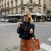 Retro Denim Military Short Jackets Women Chic Solid Stand Collar Single Breasted Slim Coat Lady Daily Street Outerwear