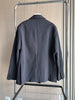 Fall/Winter Women's Street oversized pinstripe shoulder-padded loose suit jacket for women