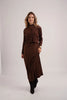 AS AW26 V-Neck cableknit cardigan + ribbing mockneck dress maxi length match for lady wear