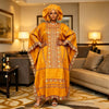 Plus Size African Clothes for Women African Dashiki Ankara Embroidery Robe Bazin Design Wedding Party Dresses