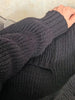 Loose Cardigan Women Long Sleeve V-neck Knitted Black Slouchy All-match Female Autumn Winter Coats Korean Chic Baggy Tops MLQ9
