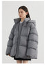 Women Down Coats Solid Loose Hooded 90 White Duck Down Down Jacket Puffs Female Outerwear Autumn Winter